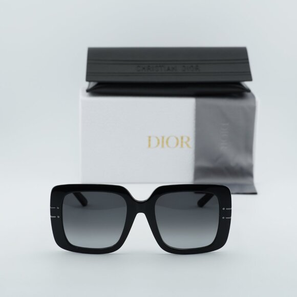 Dior DIORSIGNATURE S11F 14A1 Square Sunglasses - Black/Grey main image 4